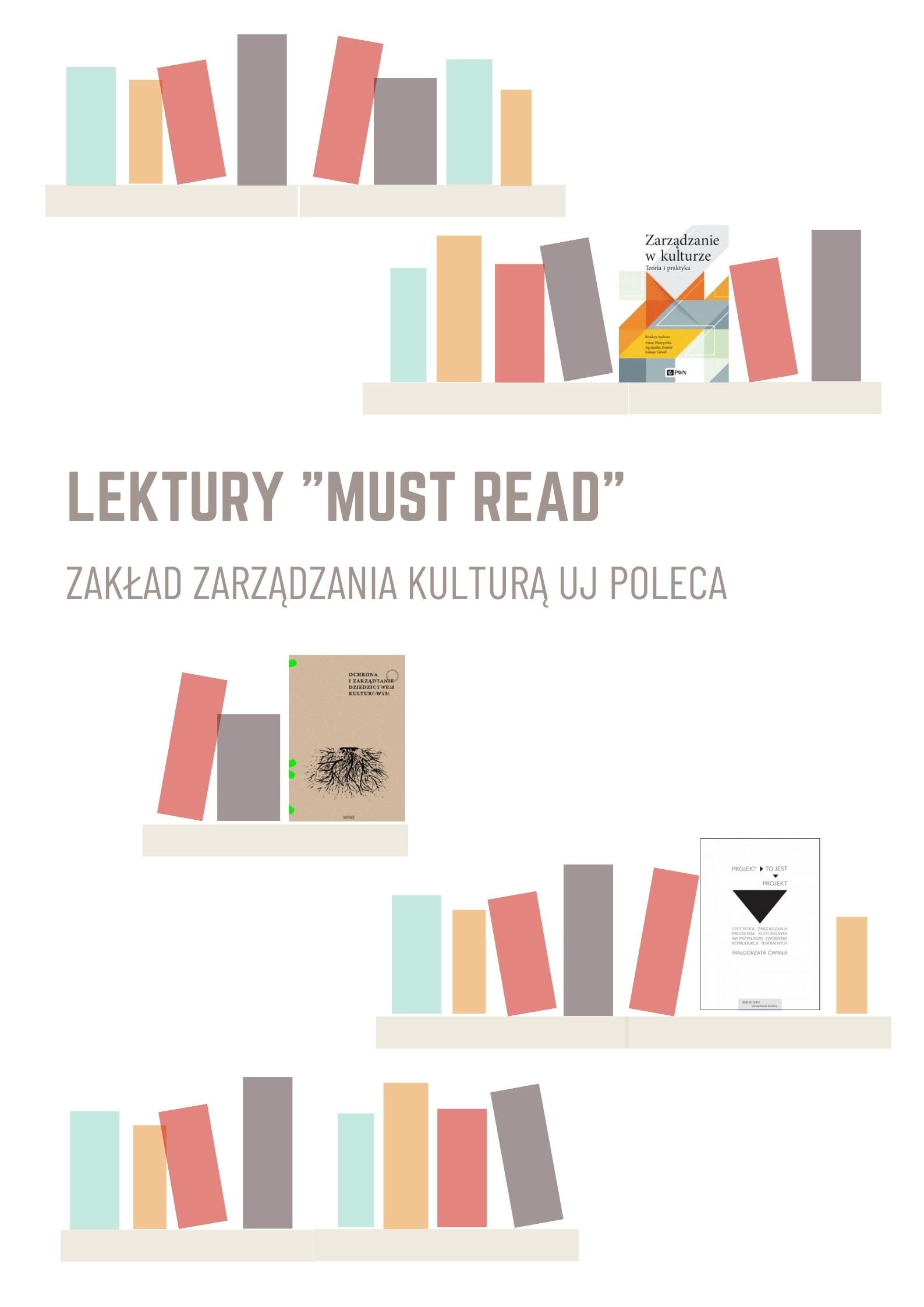 Półki z książkami - lektury "MUST READ"