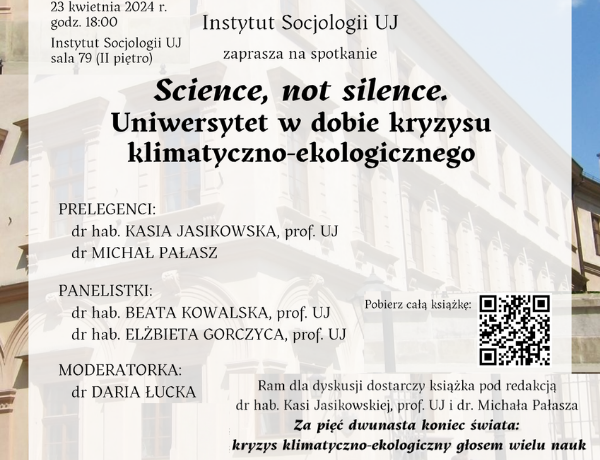 Science, not silence. Uniwersytet w dobie kryzysu klimatyczno-ekologicznego