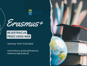 Erasmus+ na 2024/2025 – składanie wniosków 15.01-5.02.2024 [USOS]
