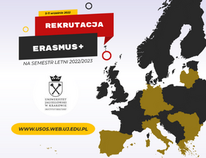 Erasmus+ II tura naboru – na semestr letni 2022/23