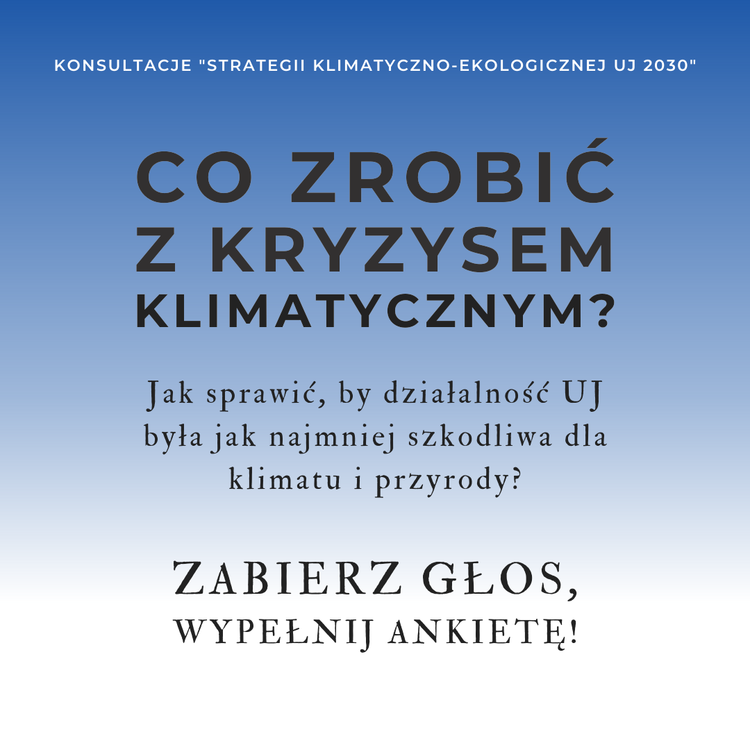 Consultation of the ‘Jagiellonian University Climate and Ecology Strategy 2030’